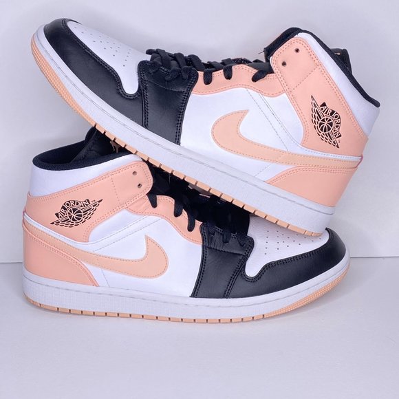 Jordan Other - Nike Air Jordan 1 Mid Crimson Tint 554724-133 Pink Arctic White Black Size 11
